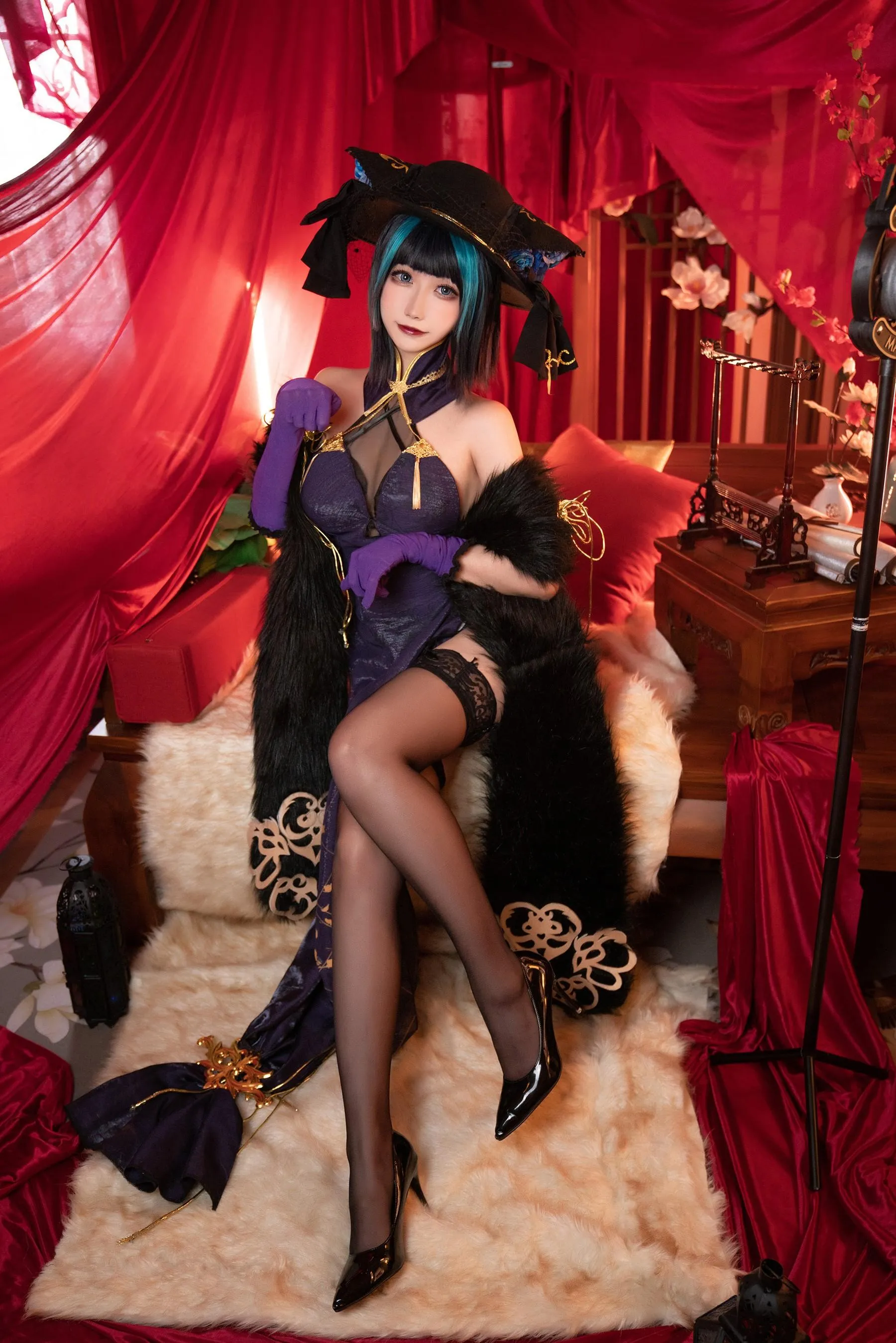 Momoko葵葵 – NO.37 碧蓝航线柴郡 音乐绚烂CaitSith [16P]插图
